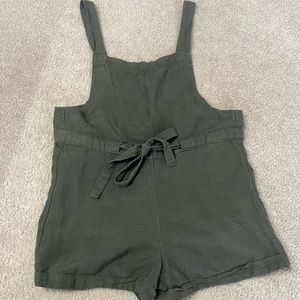 Express Olive Short Coveralls Shortalls Size Small